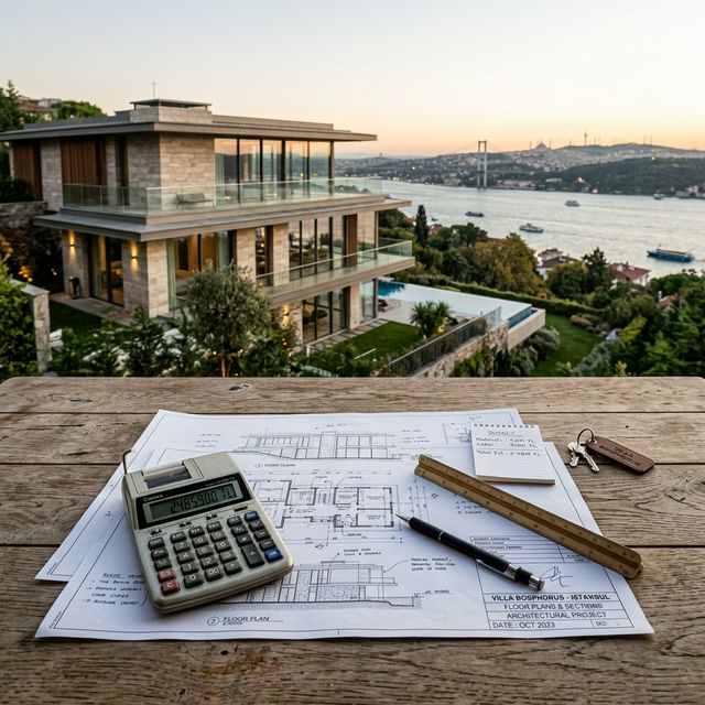 2026 İstanbul villa yapım maliyeti